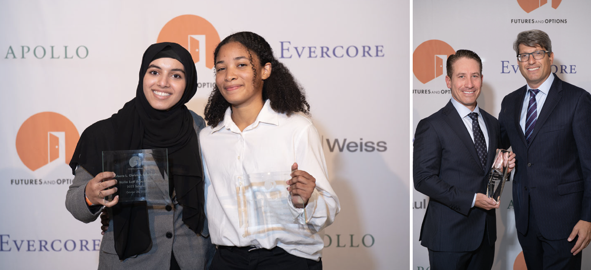 Participants pose with recognition awards at 2023's Dream Big event
