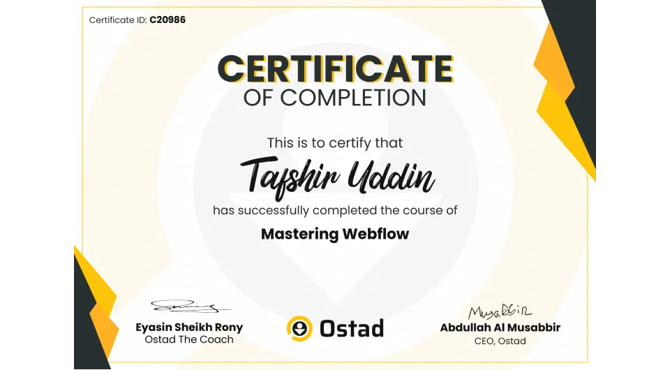 webflow 101 certification
