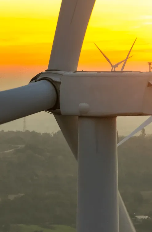 Image of a windmill on afternoon