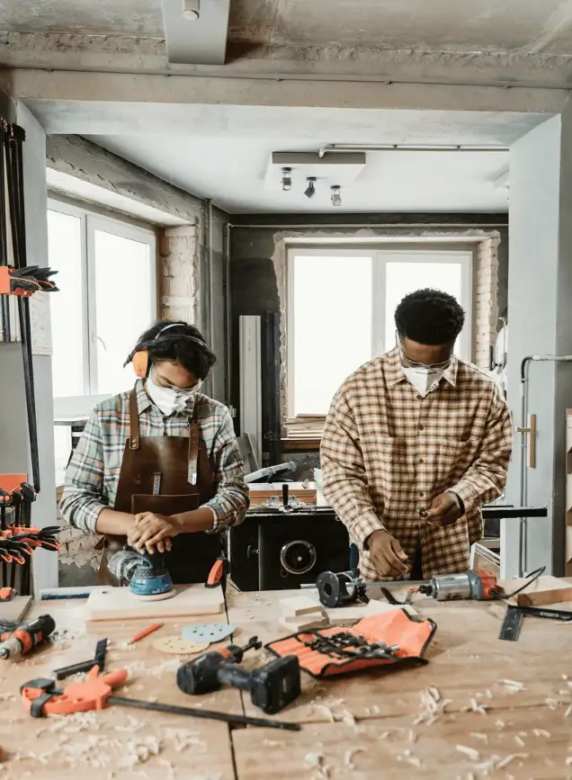 Image of people who works at construction industry 