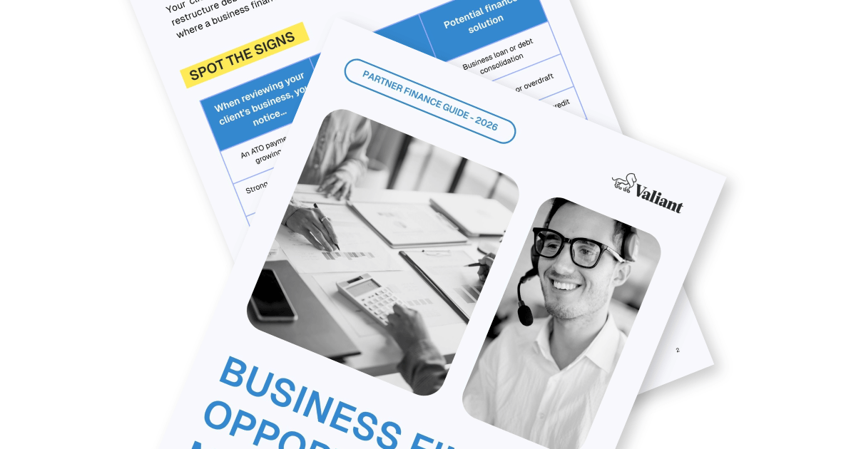 Partner guides for business finance opportunity