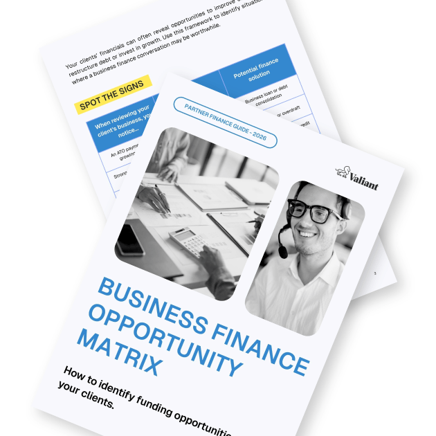 Partner guides for business finance opportunity
