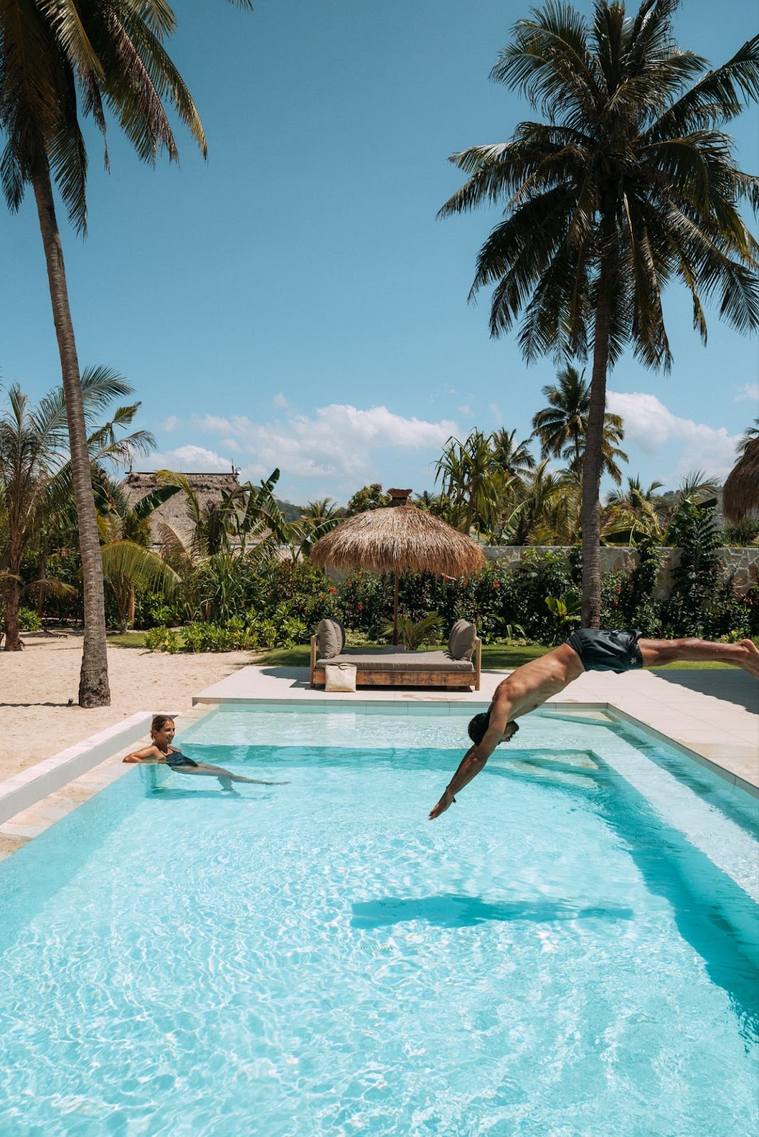 Couples at the pool