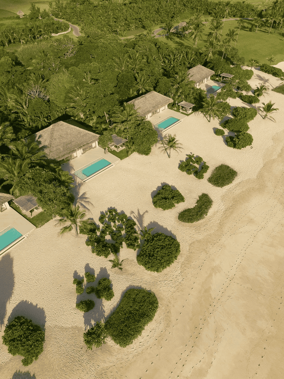 Scenic view of Sanubari Resort on Dassang Beach