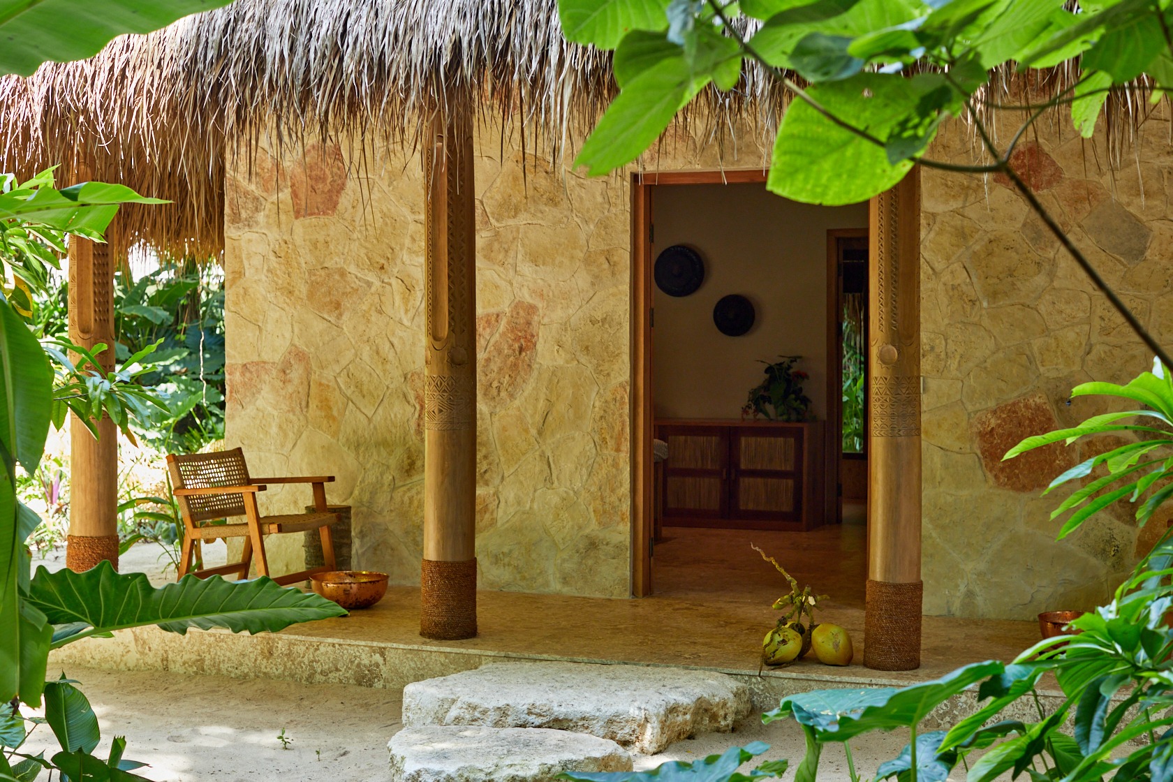 Entrance to the Jungle Spa at The Sanubari Sumba, a tranquil wellness retreat surrounded by tropical gardens within a luxury Sumba Island hotel