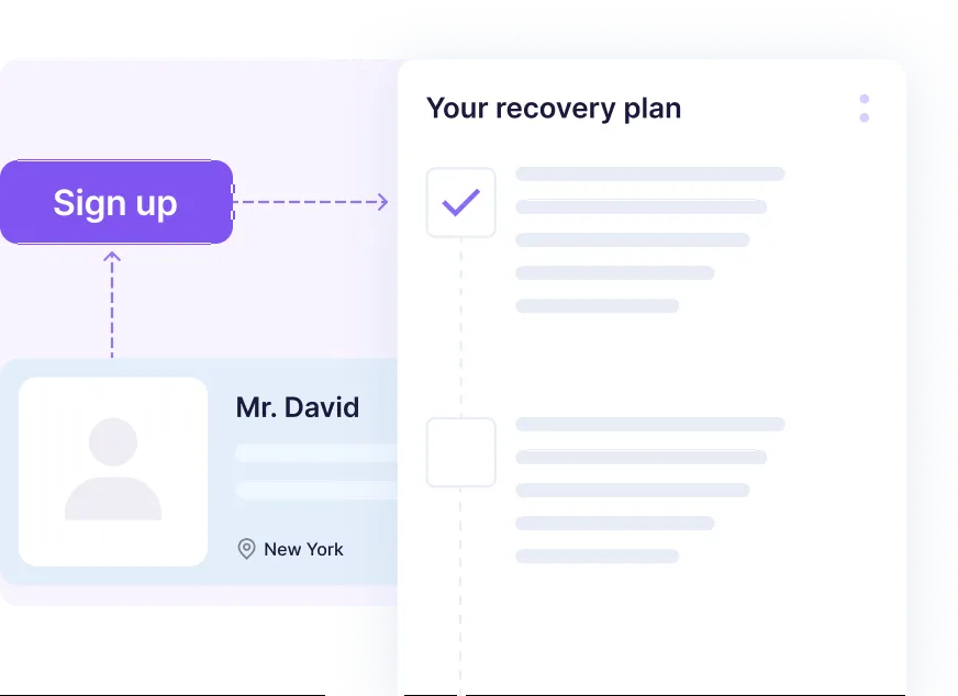 Quick & easy sign up