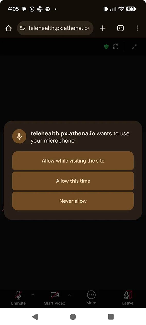Telehealth microphone android