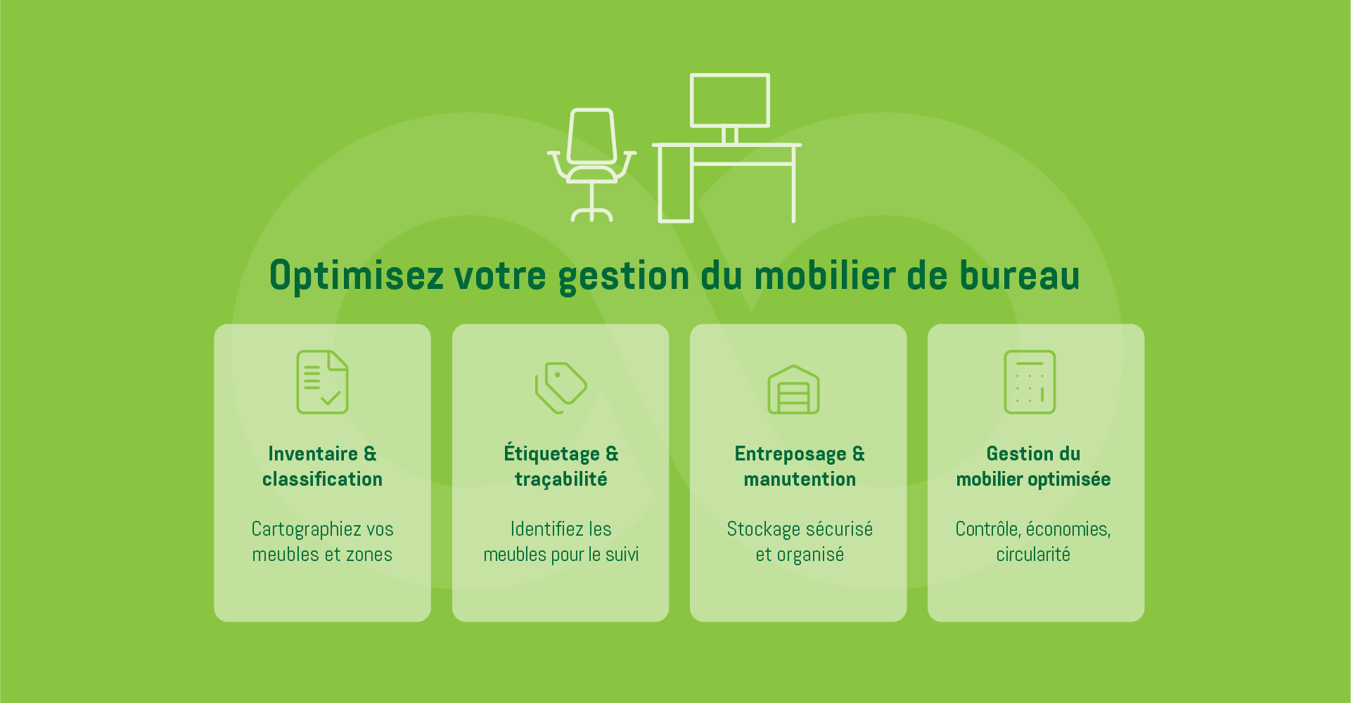 Optimisez votre gestion du mobilier de bureaue stock