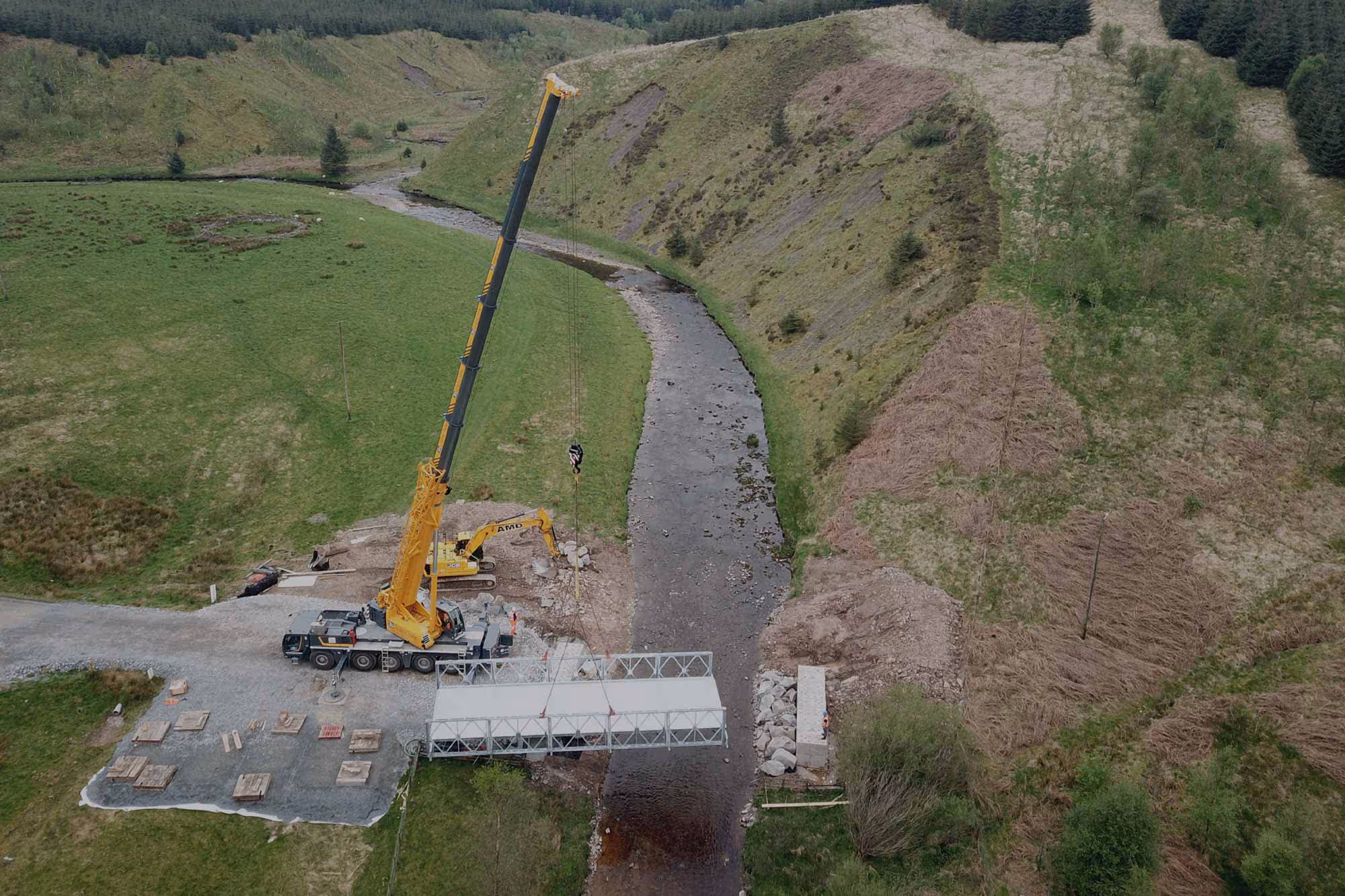 Euroforest Infrastructure image showing bridge construction