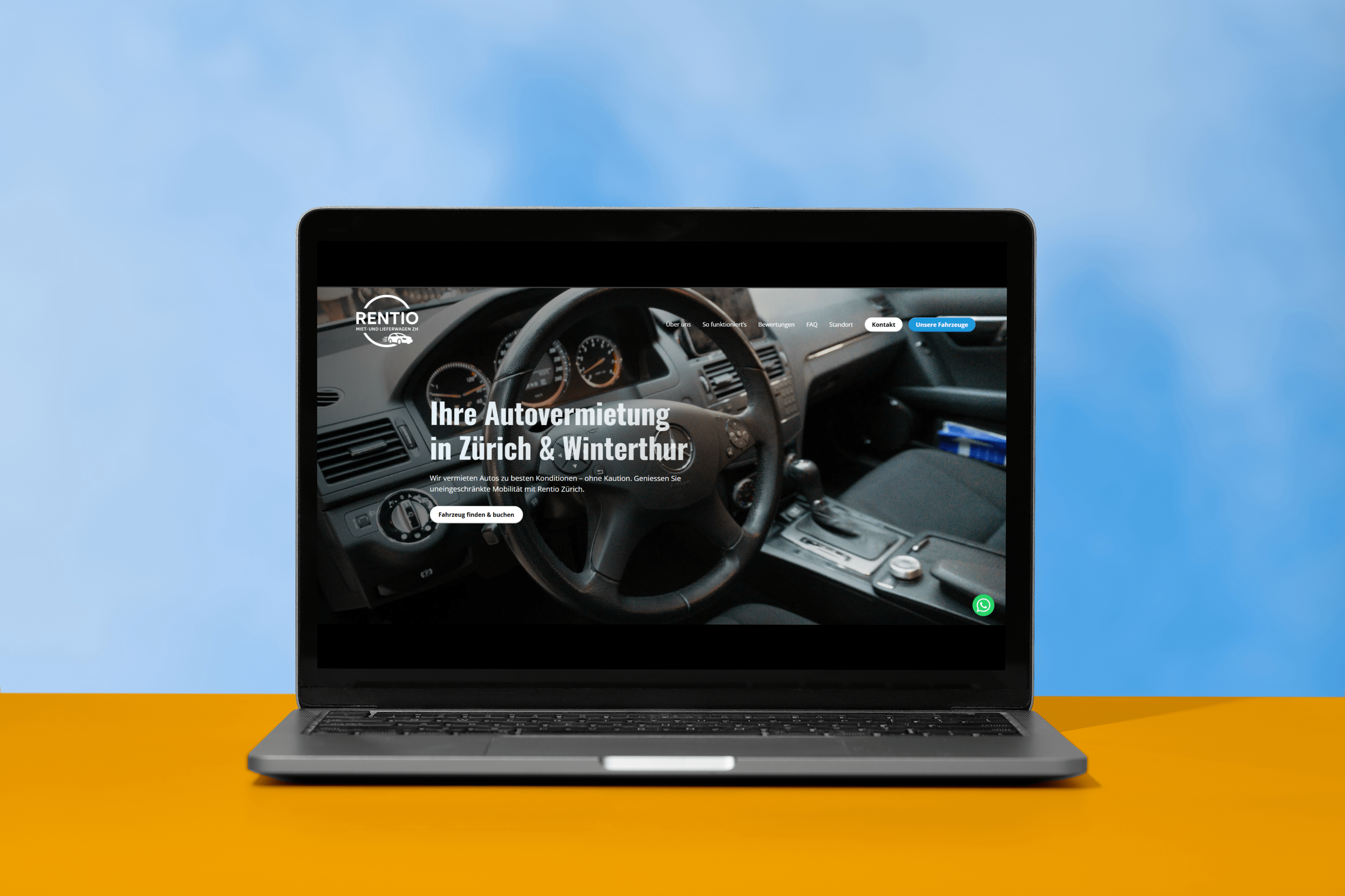 Moderner Webauftritt für die neue Rentio Filiale in Zürich