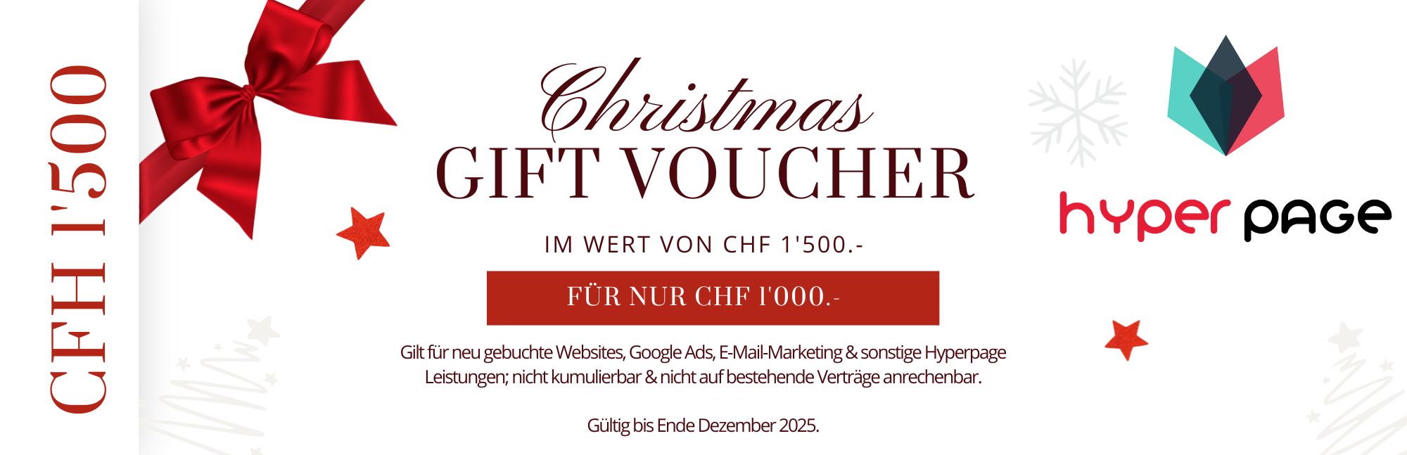 Als Dankeschön für Sie: Wir schenken Ihnen 500 CHF!