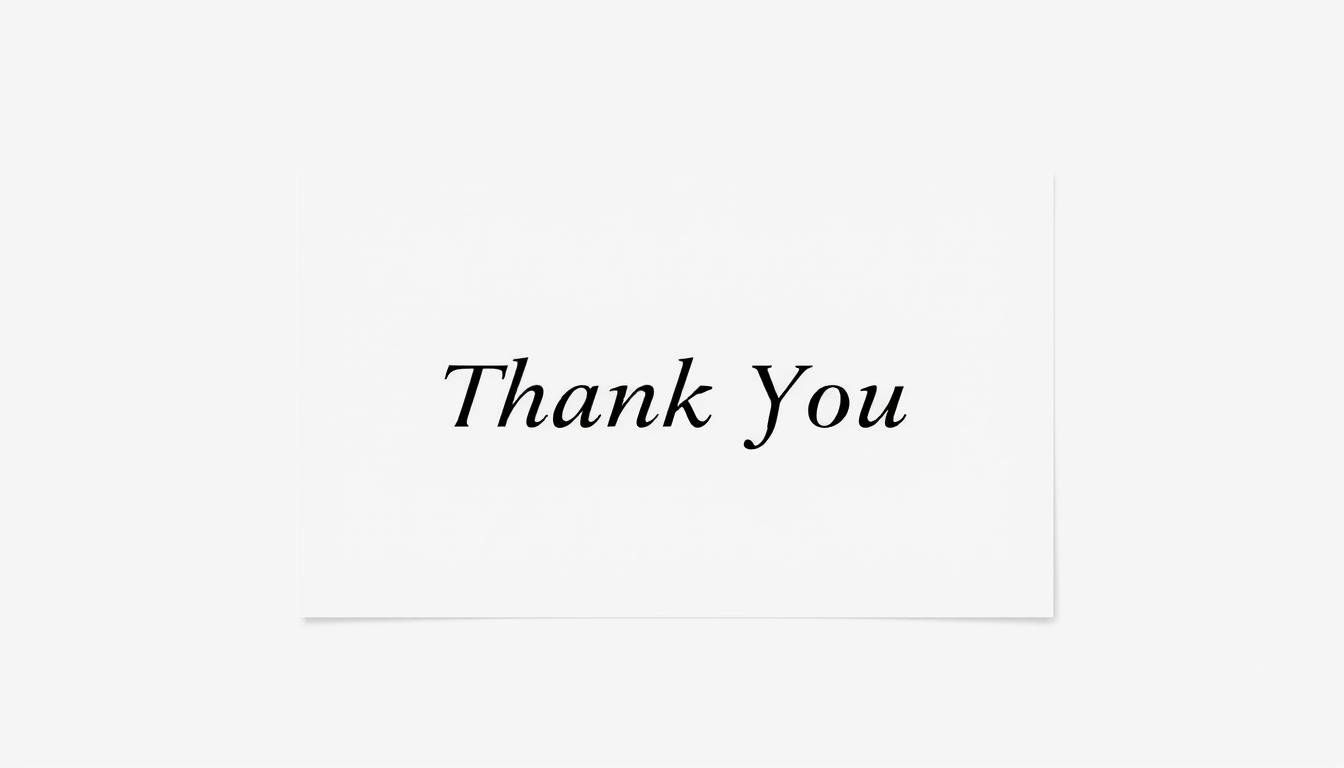 thank-you email structure