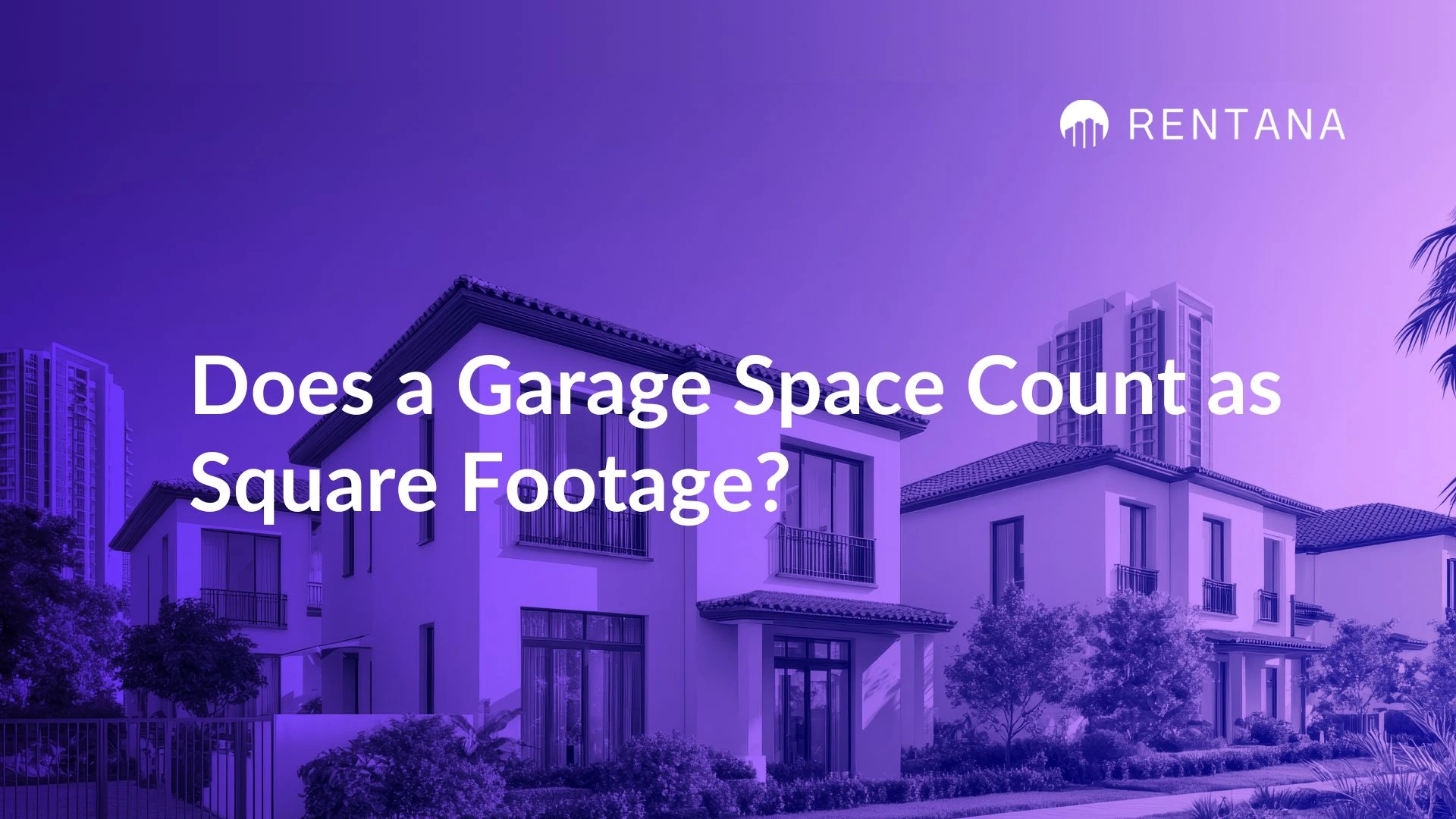 does a garage count as square footage