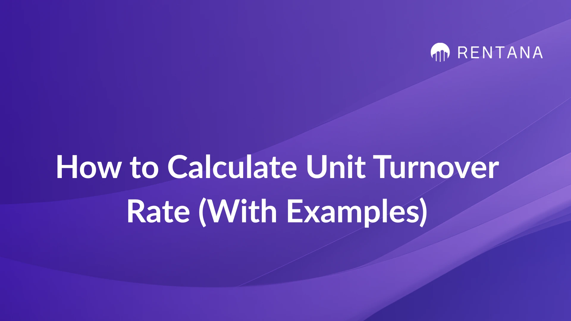 how to calculate unit turnover rate