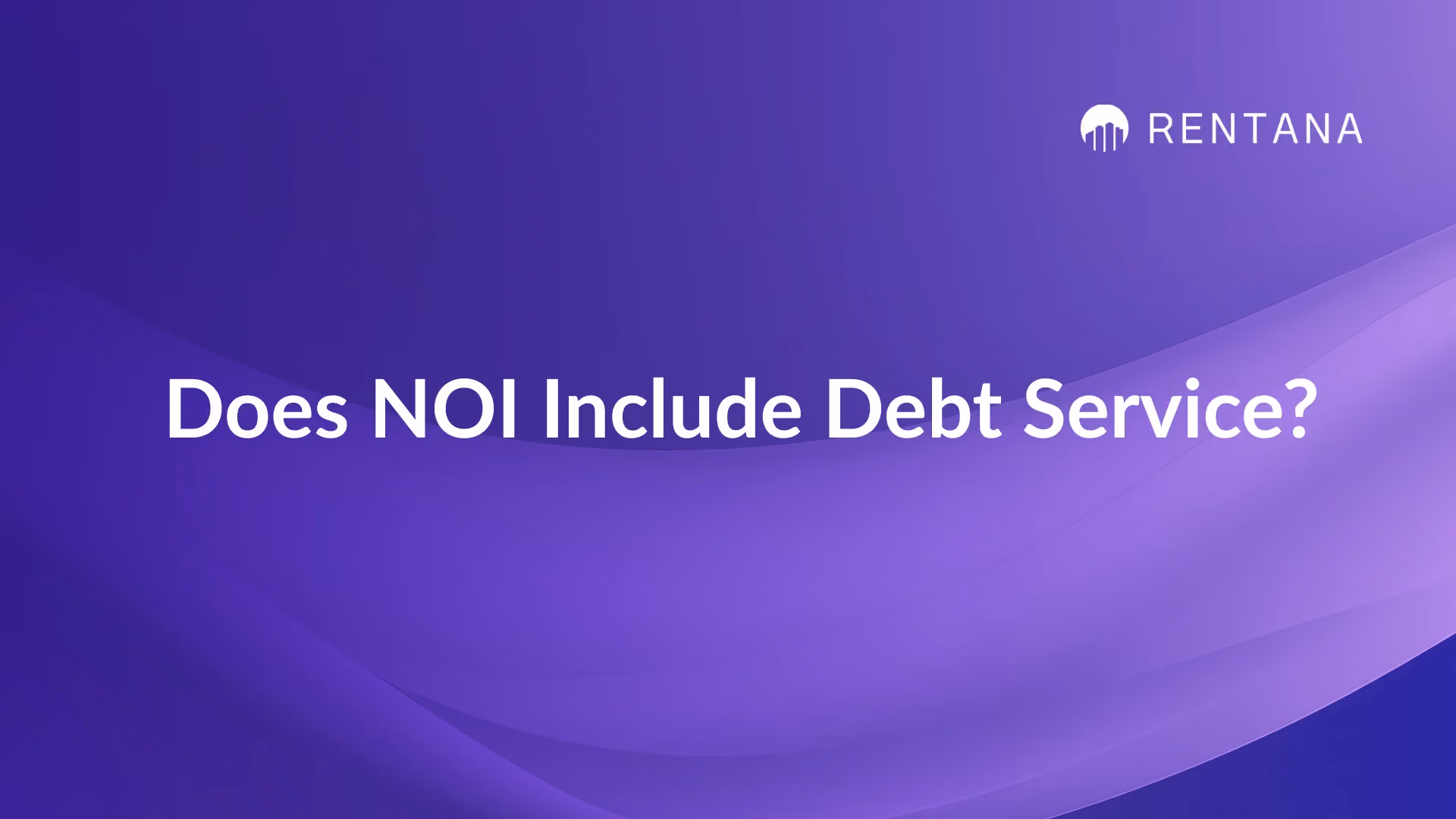 does noi include debt service
