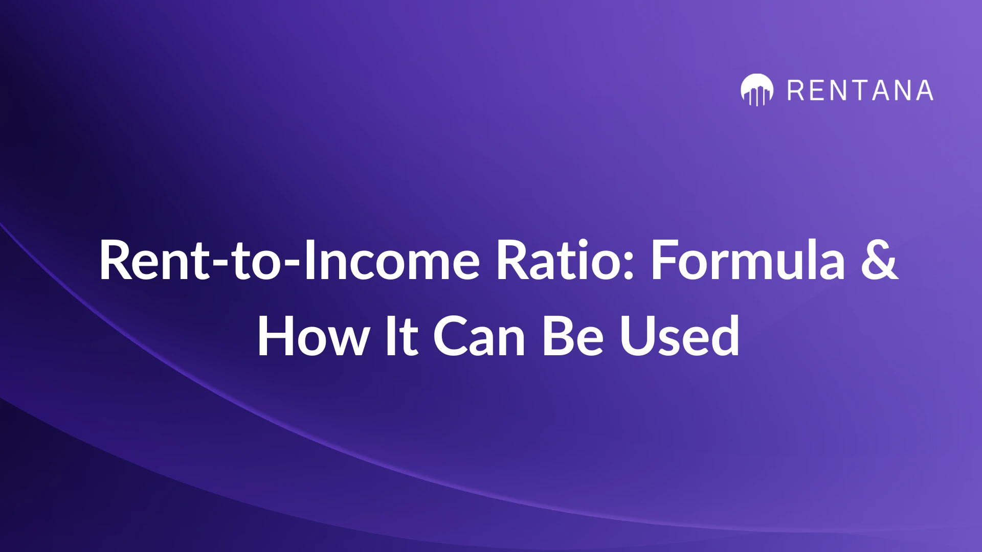 rent to income ratio