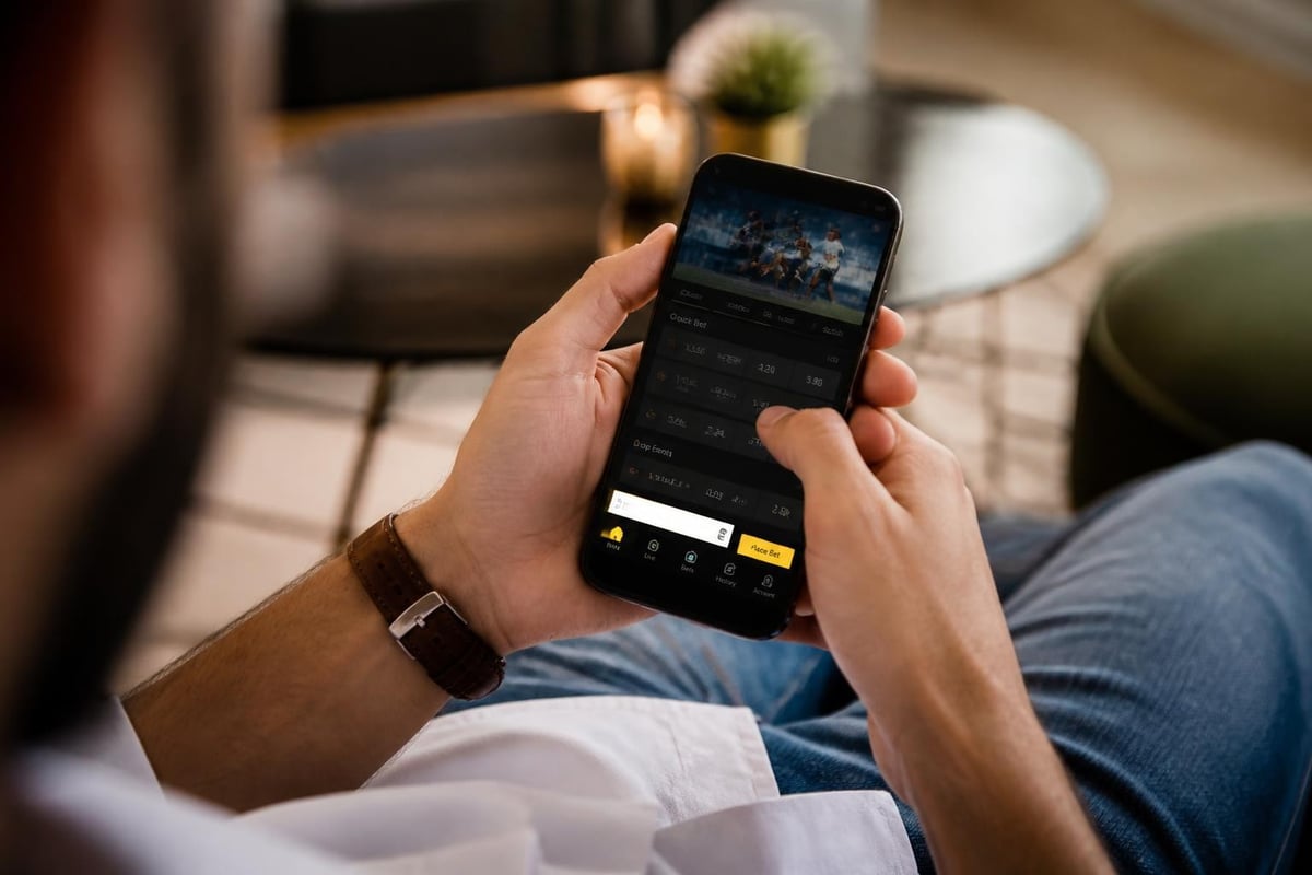 Mobile betting interface elements