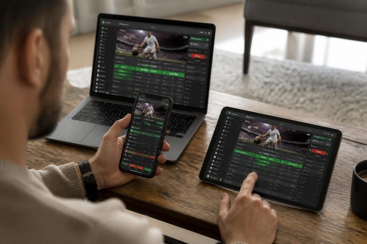 Multi-device betting access flow
