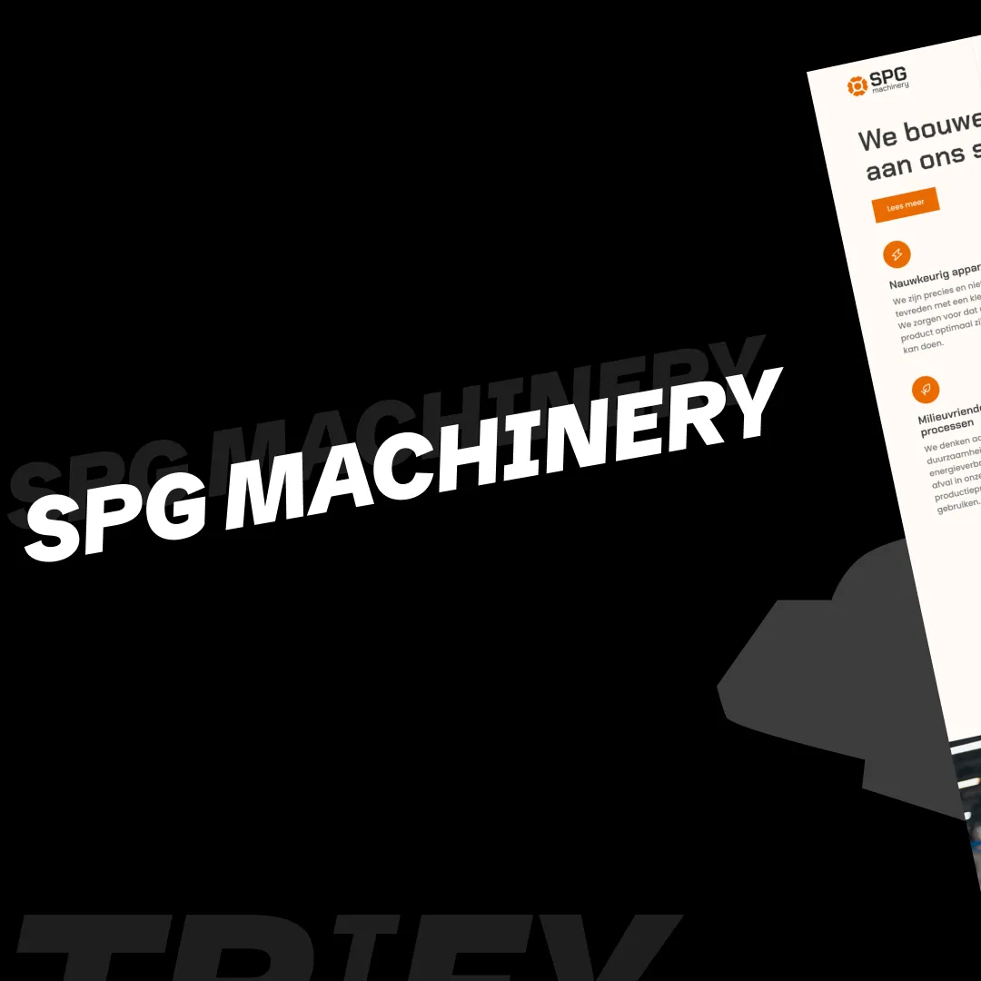 Instagrampost over website voor SPG Machinery van Trify