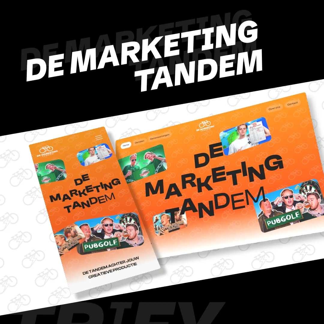 Instagrampost over website voor De Marketing Tandem van Trify