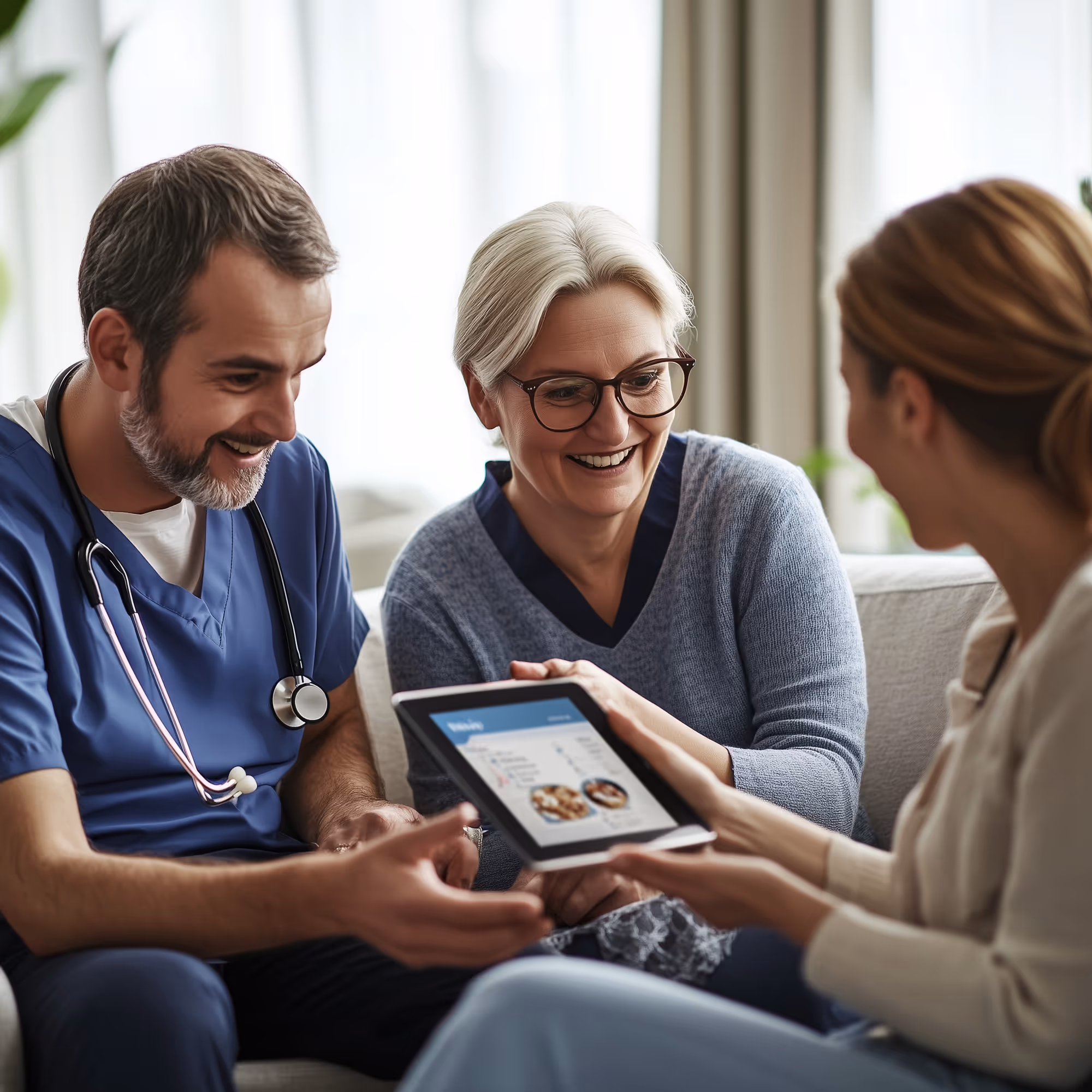 Montrez aux familles le bien-être de leurs proches.