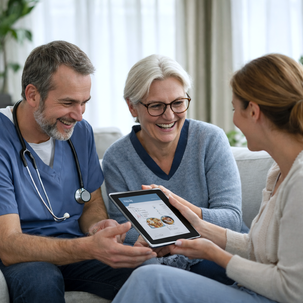 Montrez aux familles le bien-être de leurs proches.