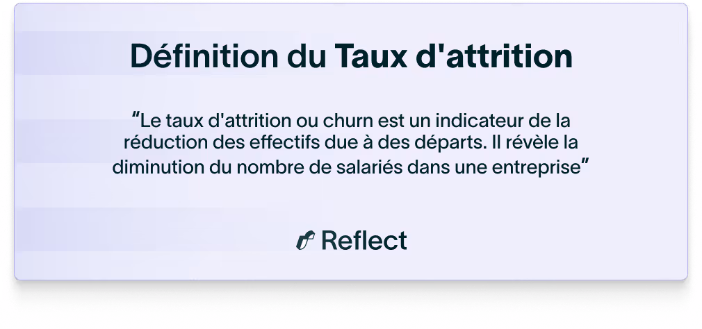 Définition du taux d'attrition