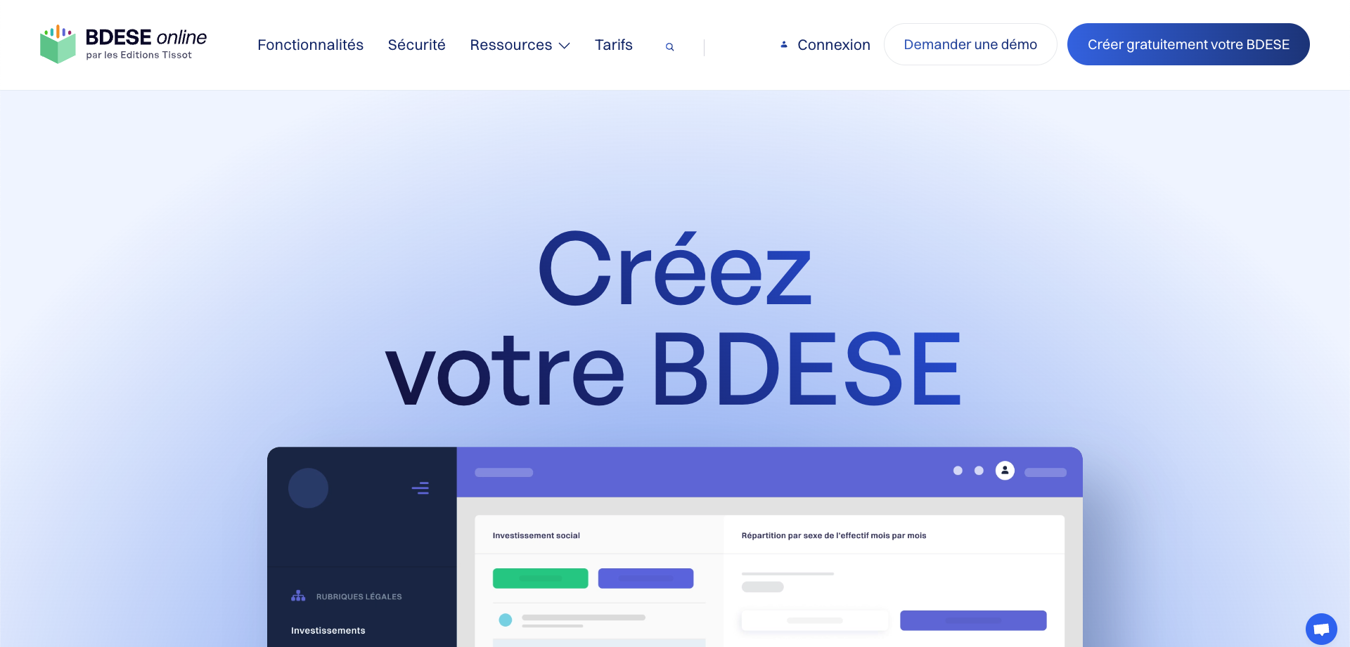 Image logiciel BDESE Online