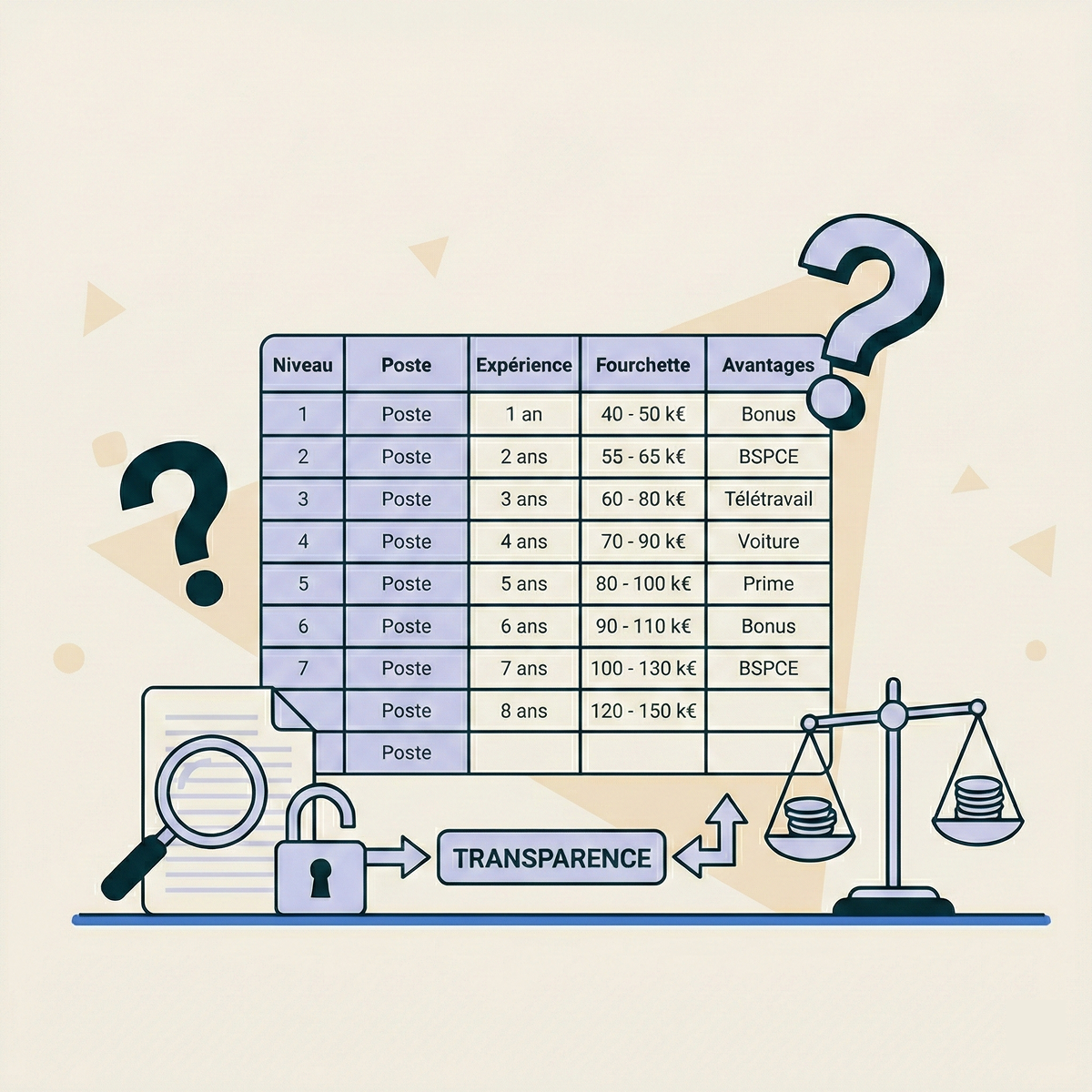 grille de salaire transparence des salaires