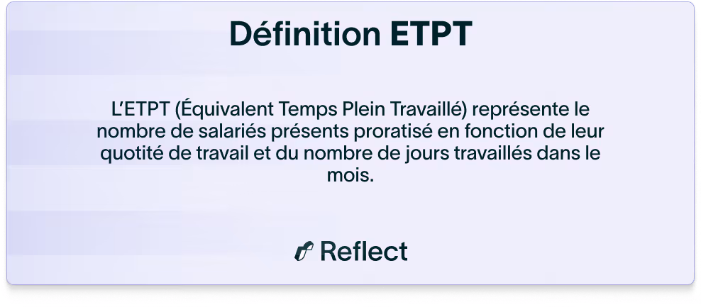 définition ETPT