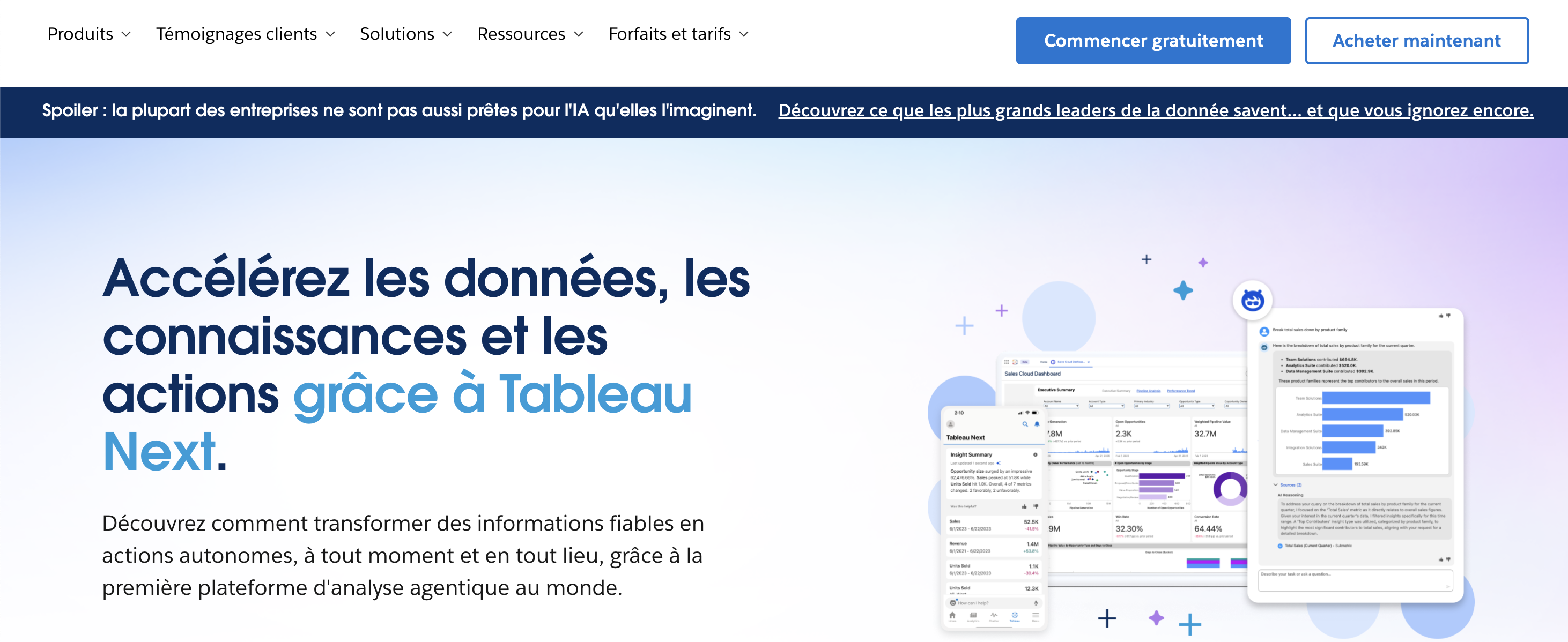 outil de reporting tableau
