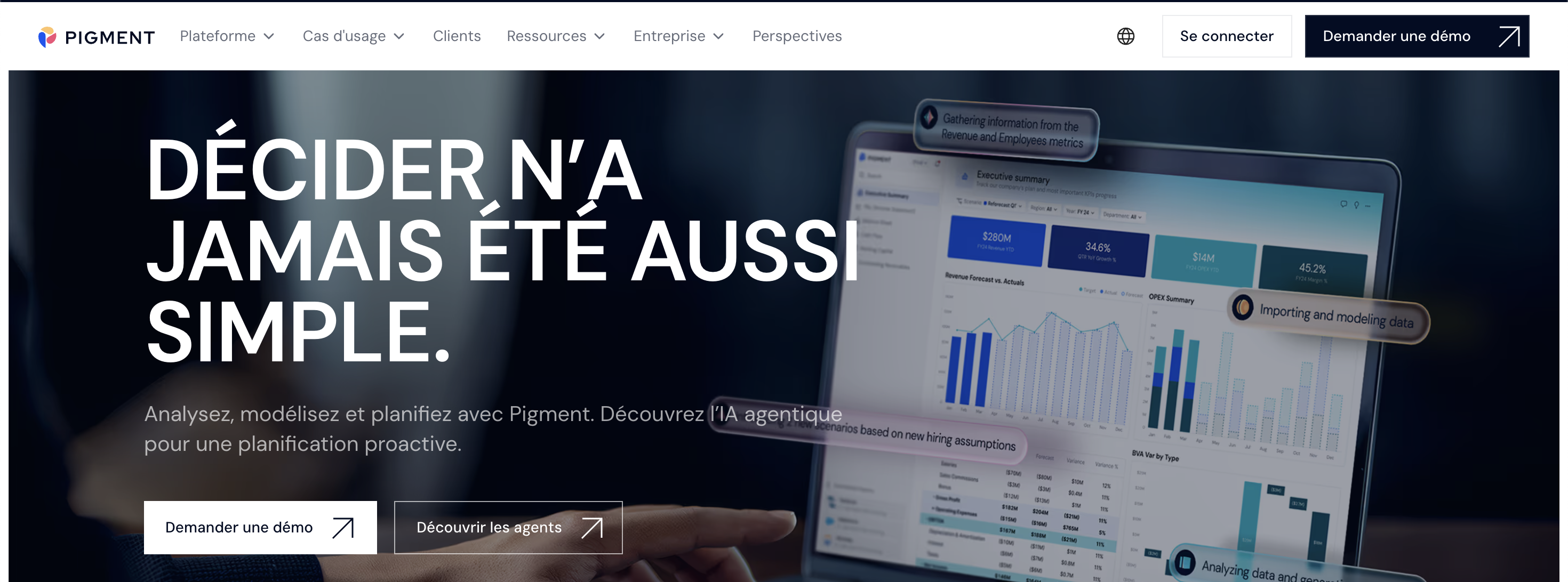 outil de reporting pigment