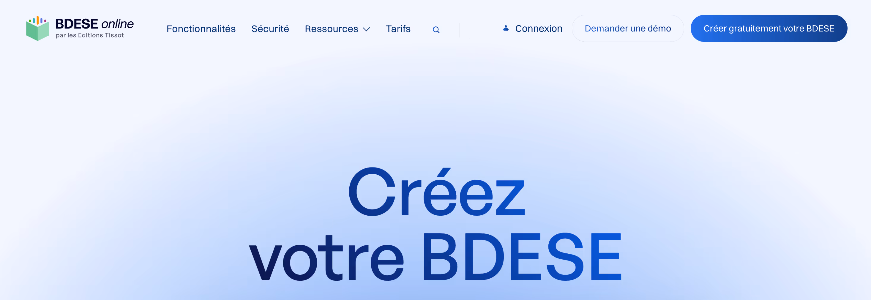 Image logiciel BDESE Online
