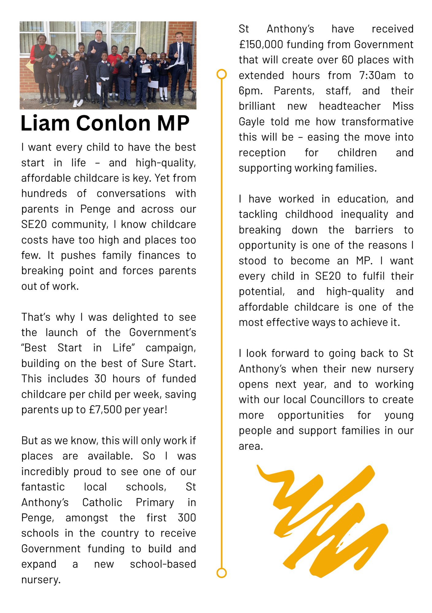 Liam Conlon MP Update
