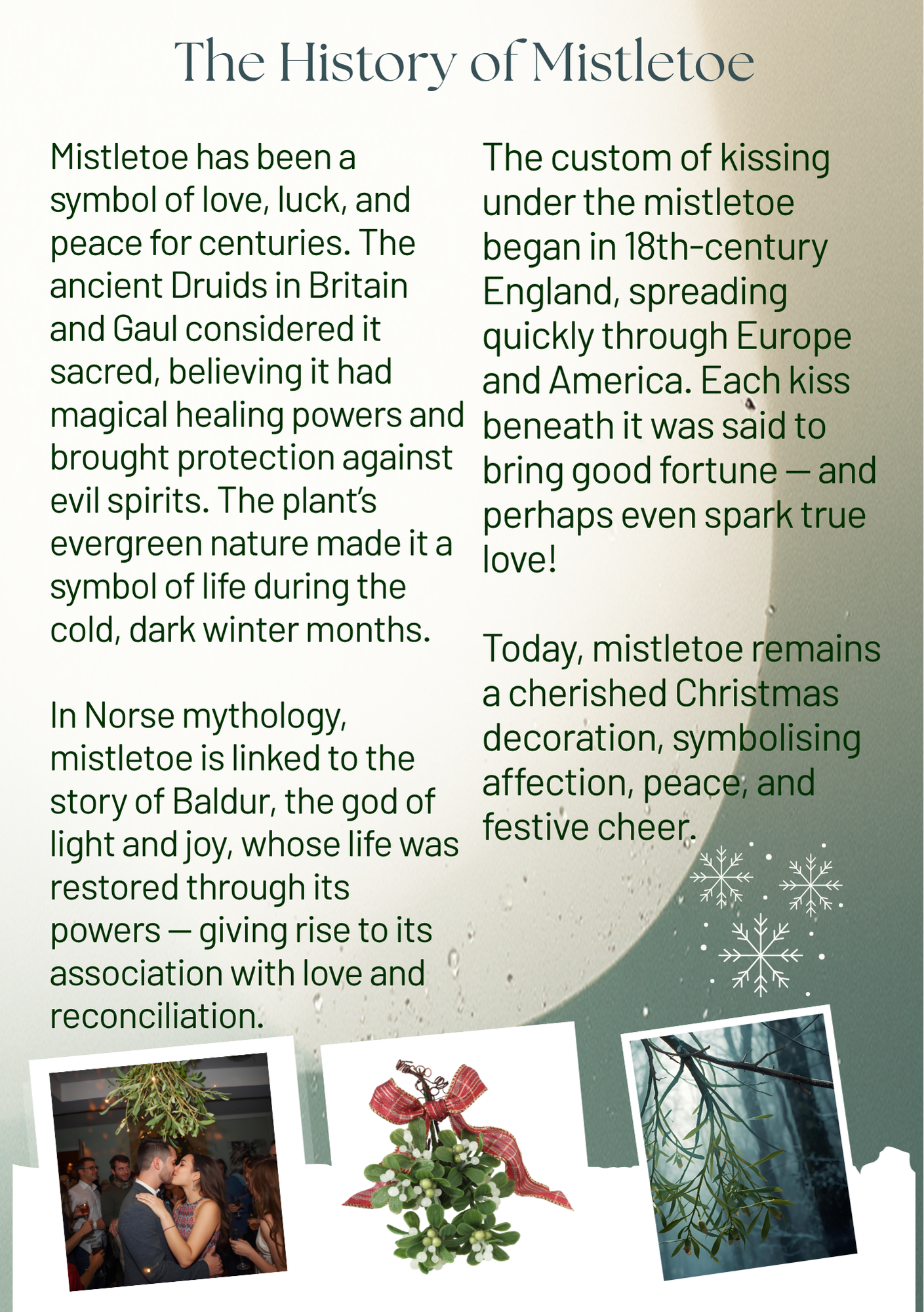 The history of Mistletoe