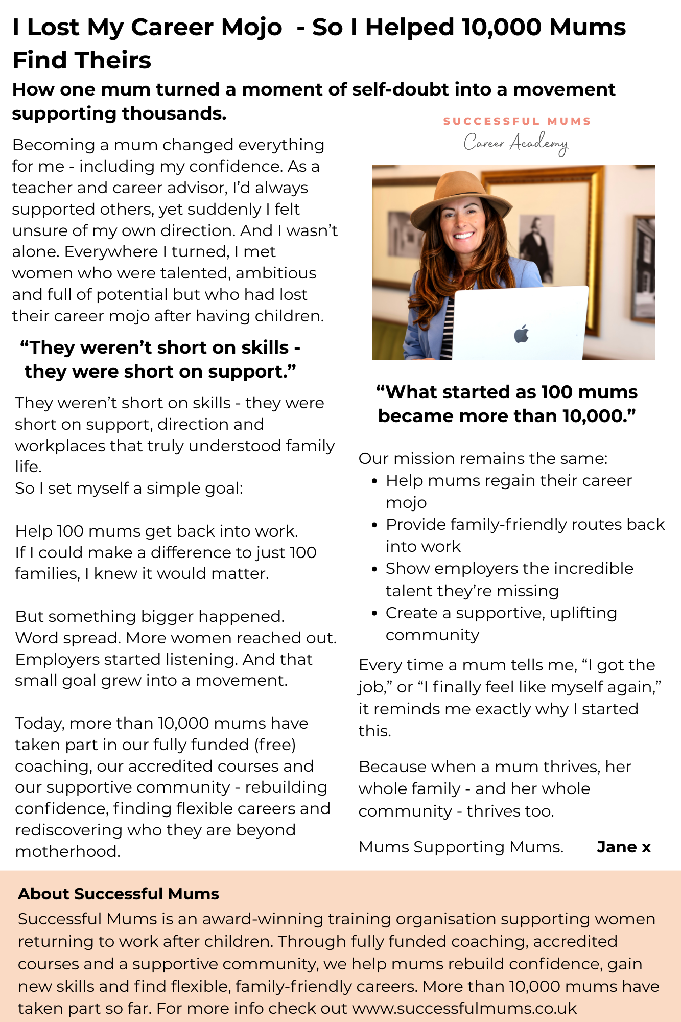 Successful Mums - New Year, New Career