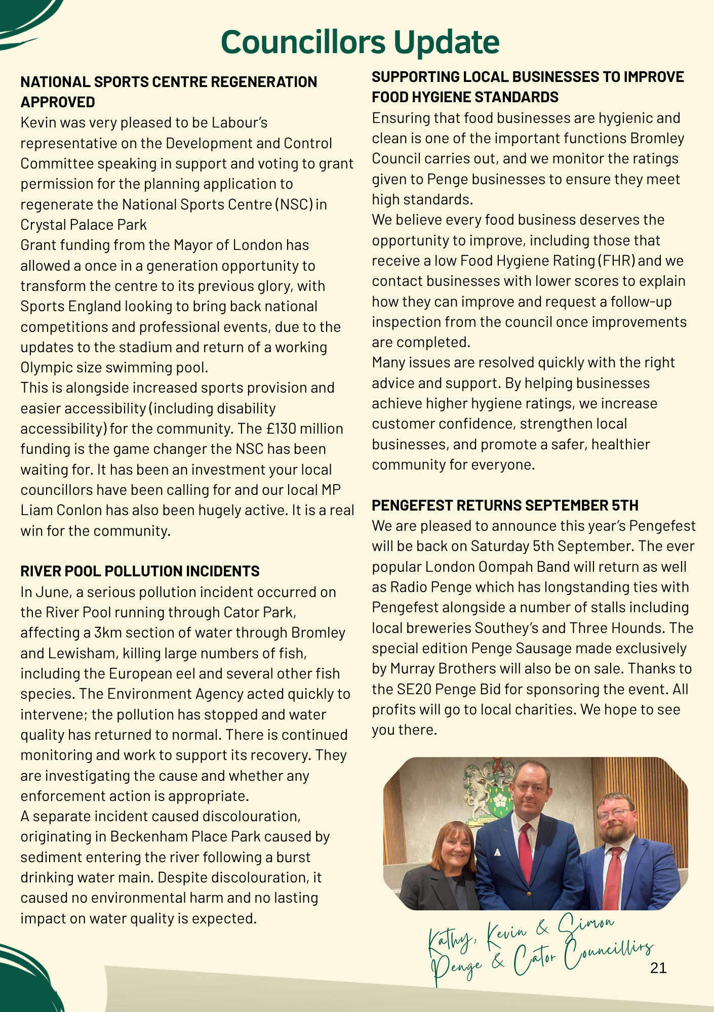 Councillors Update