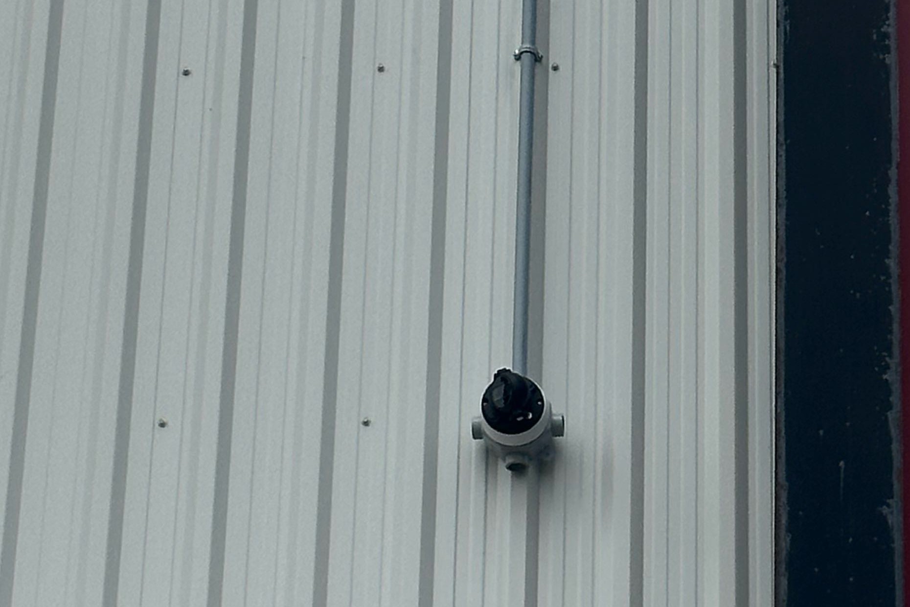 Commercial dome security camera installed by WireQ