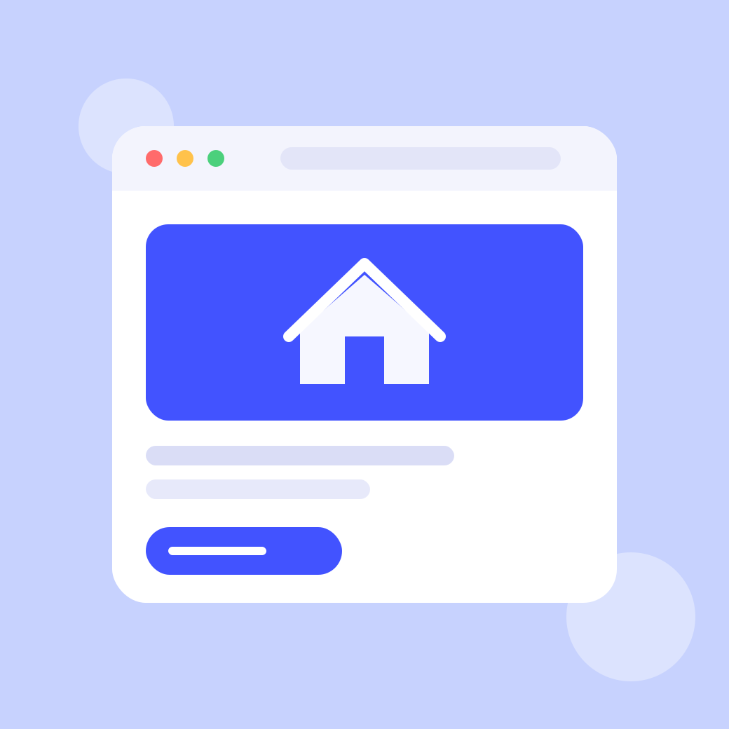 Illustration einer Website mit Buchungsfunktion für eine Ferienwohnung
