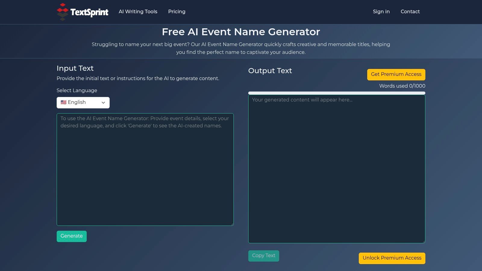 TextSprint