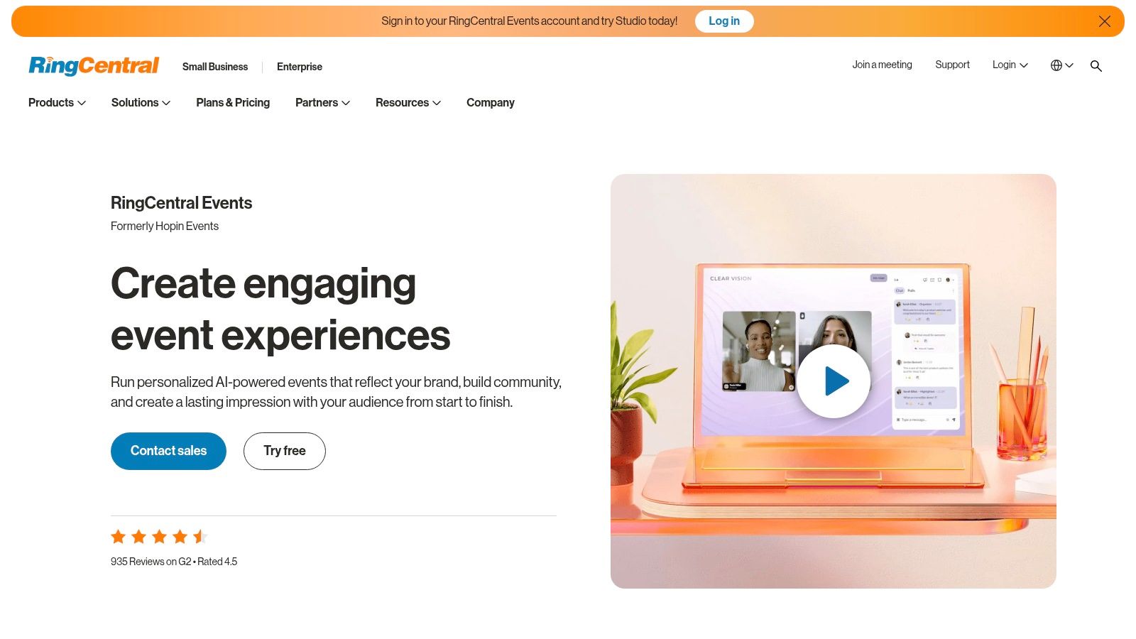 RingCentral Events (formerly Hopin)