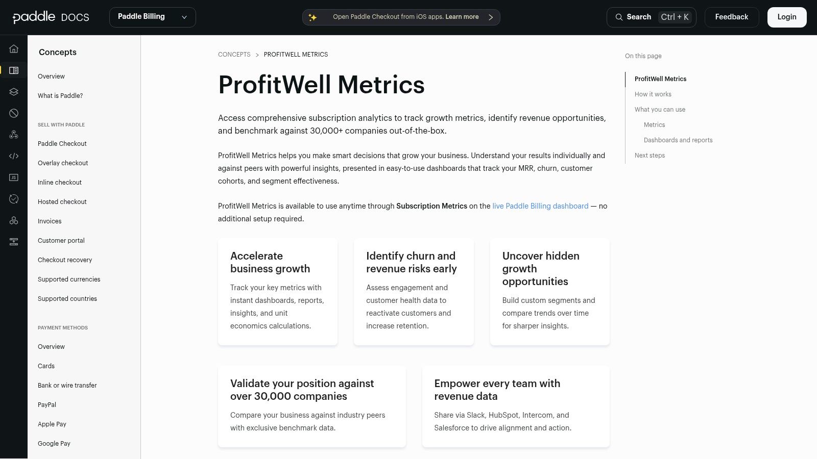 ProfitWell Metrics by Paddle – Free Subscription Benchmarks and Analytics