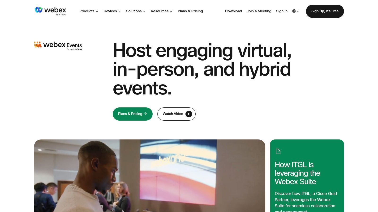 Webex Events (formerly Socio, by Cisco)