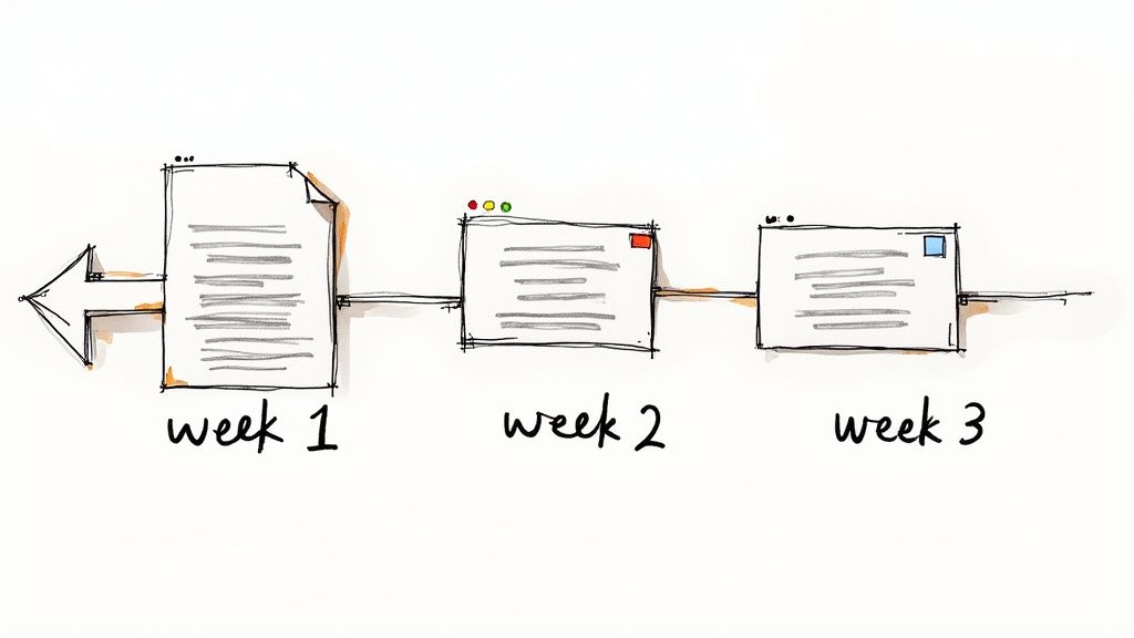 A collage of different membership site interfaces, including a fitness video library, a professional network forum, and a musician's behind-the-scenes content page.