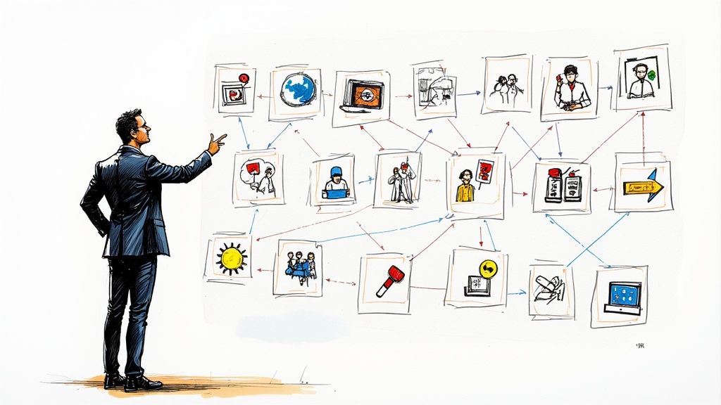 A dashboard showing event analytics and ROI metrics on a computer screen.