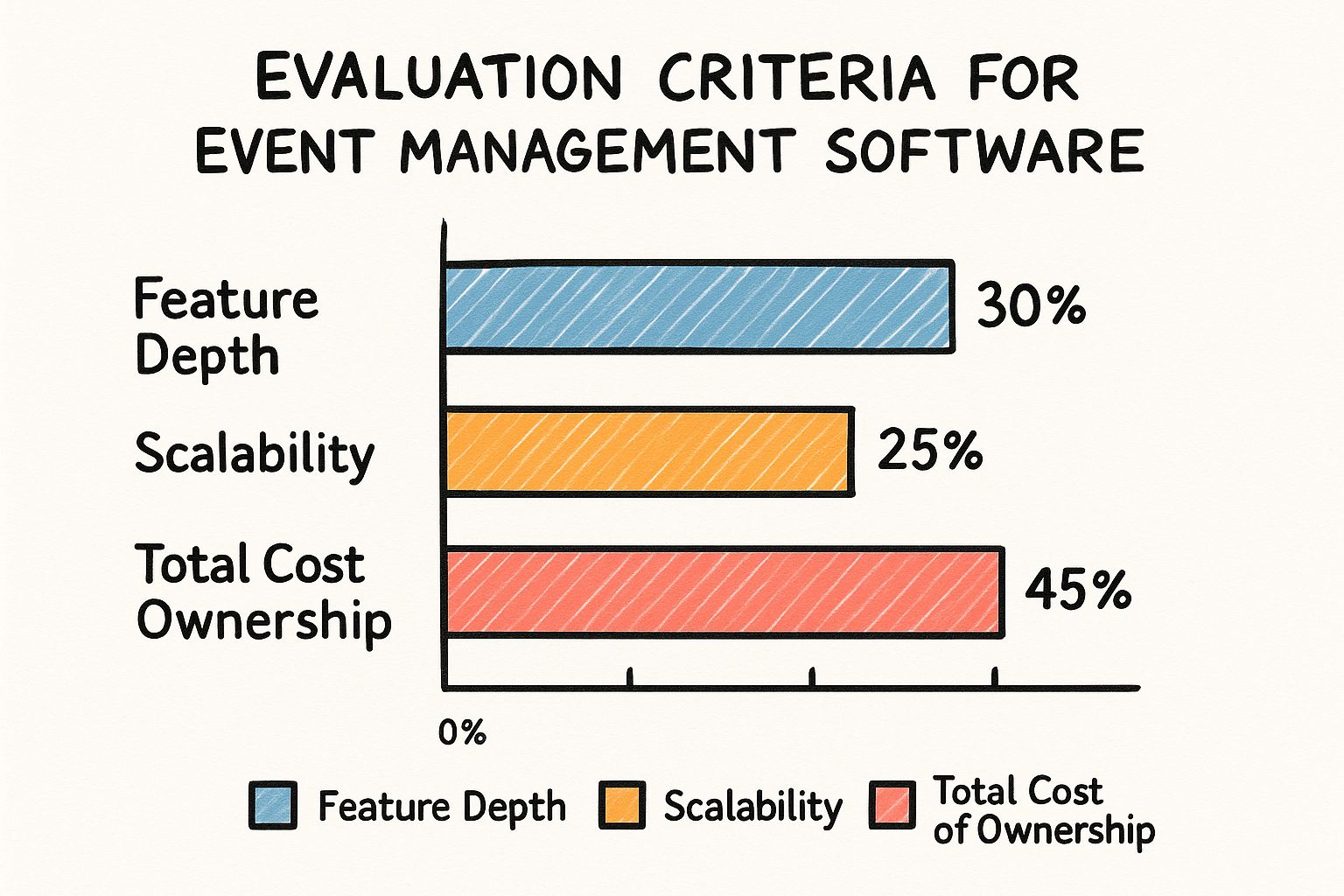 Infographic about event management software comparison