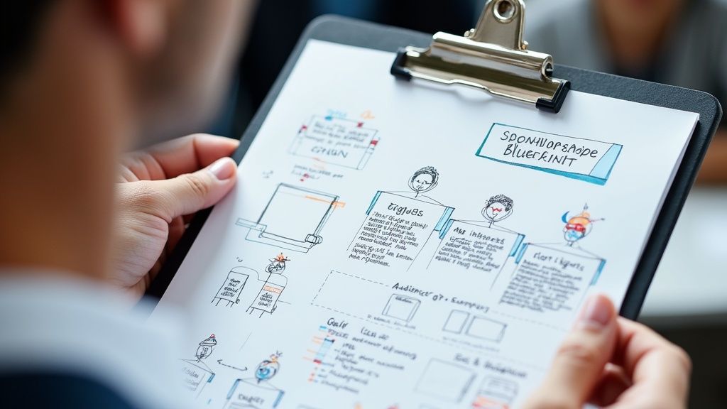 Event planners collaborating on a sponsorship strategy