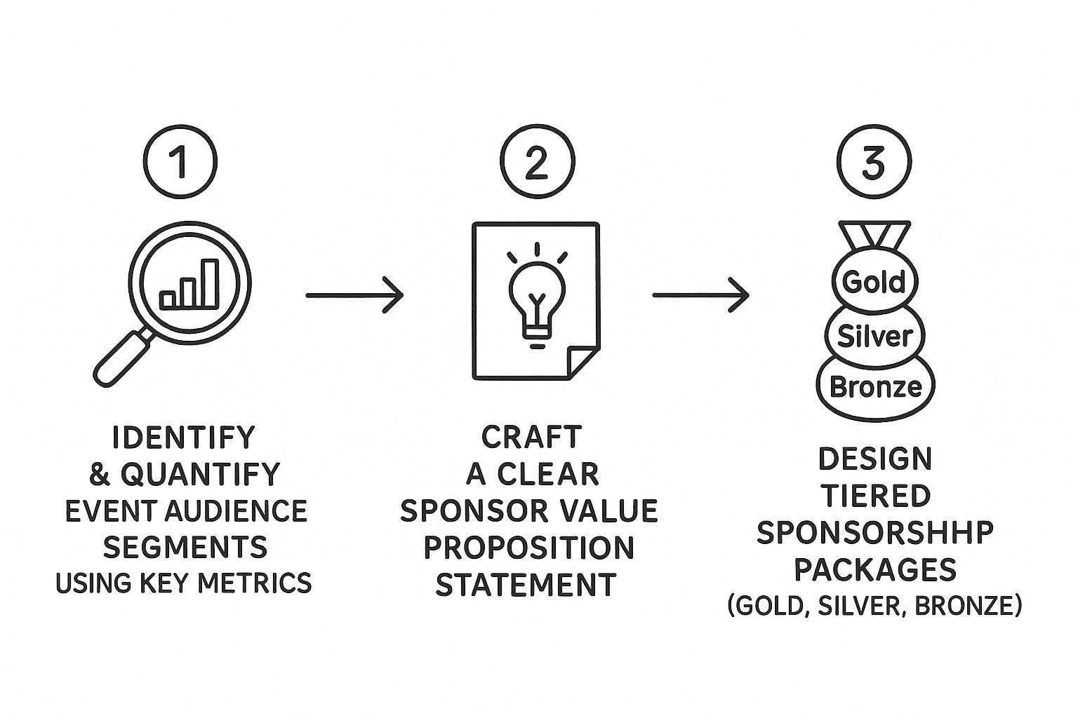 Infographic about how to gain sponsorship for an event