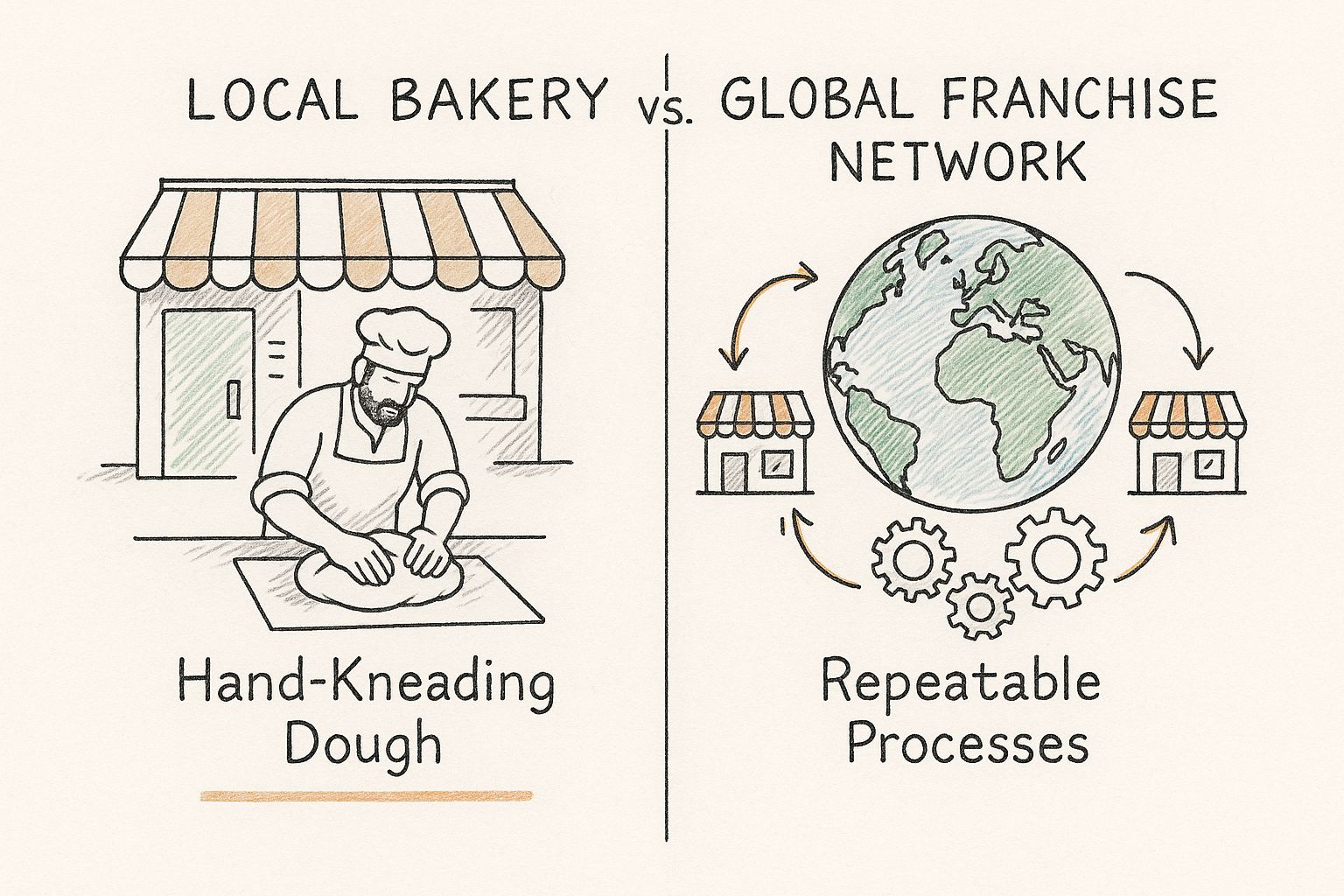Infographic about scaling with systems