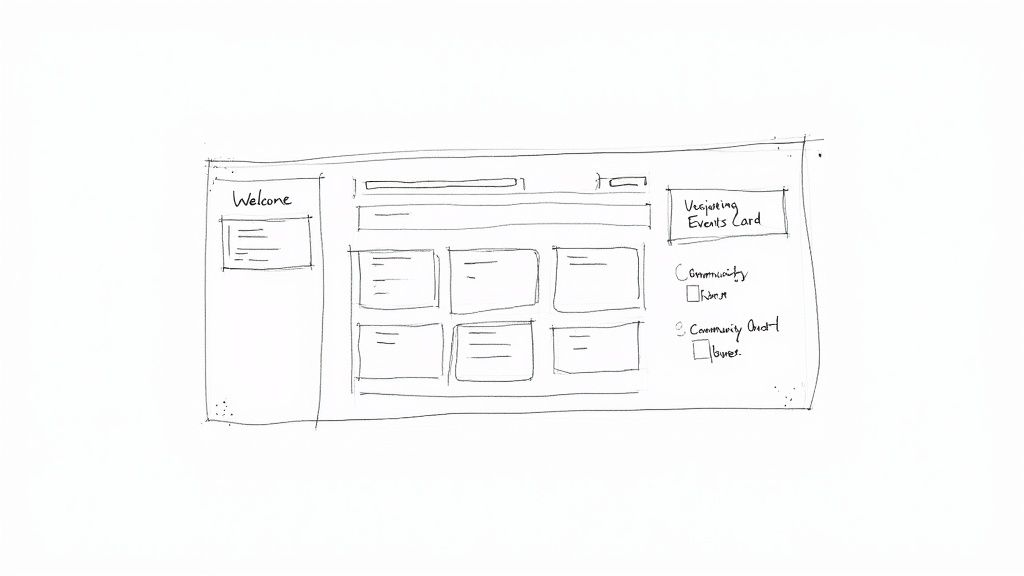 Woman and man collaborating on a laptop, designing a user experience for a membership website.